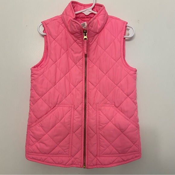 Crewcuts Girls Size 4-5 Bubblegum Pink Quilted Winter Puffer Vest - Picture 1 of 9